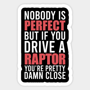 Raptor Owners Sticker